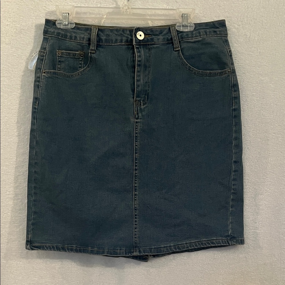 Classic Denim Pencil Skirt